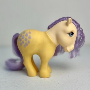 Vintage G1 My Little Pony Lemon Drop Yellow Purple Drops Hasbro 1983 Clean BAIT